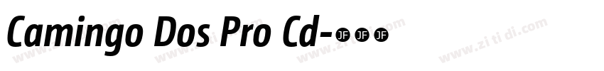 Camingo Dos Pro Cd字体转换